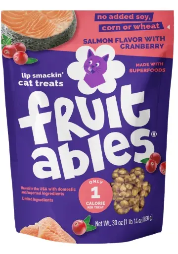 [850 FB] FRUITABLES CAT SNACK  SALMON Y ARANDANOS 70GR
