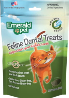 [409 EP] EMERALD PET CAT SNACK DENTAL CATNIP