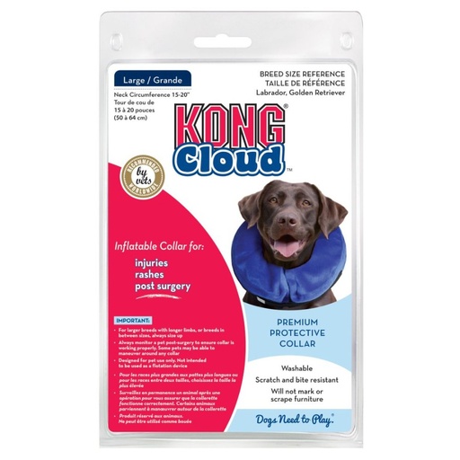 [EL1 KO] KONG COLLAR DE RECUPERACION INFLABLE CLOUD LARGE