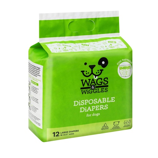 [11238 W&W] WAGS & WIGGLES PANALES LARGE X 12 UND