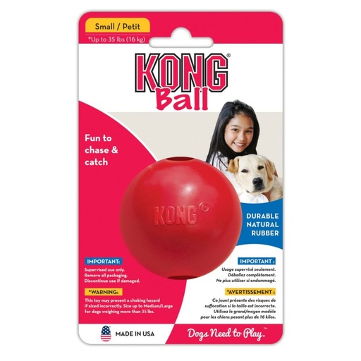 [KB2 KO] KONG PERRO CAUCHO CLASSIC PELOTA SMALL