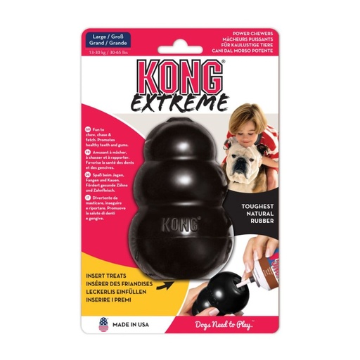 [K1 KO] KONG PERRO CAUCHO EXTREME PORTAPASABOCAS LARGE