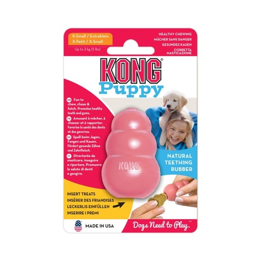 [KP4 KO] KONG PERRO CAUCHO PUPPY PORTAPASABOCAS X-SMALL