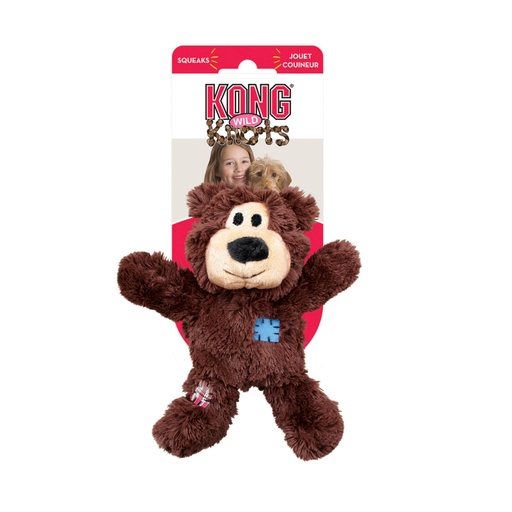 [NKR3 KO] KONG PERRO PELUCHE ENLAZADO OSO