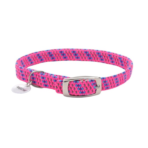 [7741 PNK10] COASTAL COLLAR GATO ELASTACAT REFLECTIVO FUCSIA