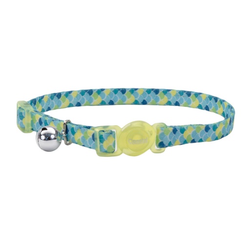 [6701 LTS12] COASTAL COLLAR GATO FASHION ESCAMAS