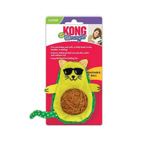 [CA462 KO] KONG GATO JUGUETE WRANGLER AGUACATE